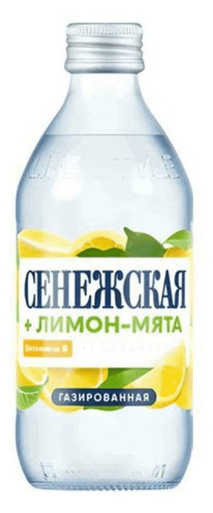 Вода газ Сенежская 0,5л лимон-мята