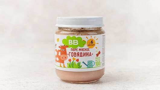 Пюре ВкусВилл 100г говядина