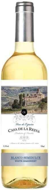 Вино Каса де ла Рейна 0,75л 11,5%бел п/сл Испания