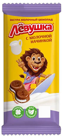 Шоколад Левушка 75г молочная начинка
