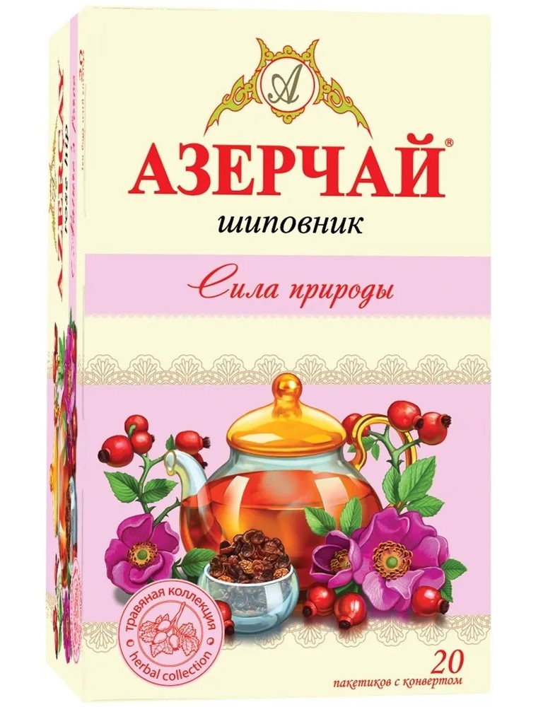 Чай Азерчай 20пак сила природы/ /шиповник