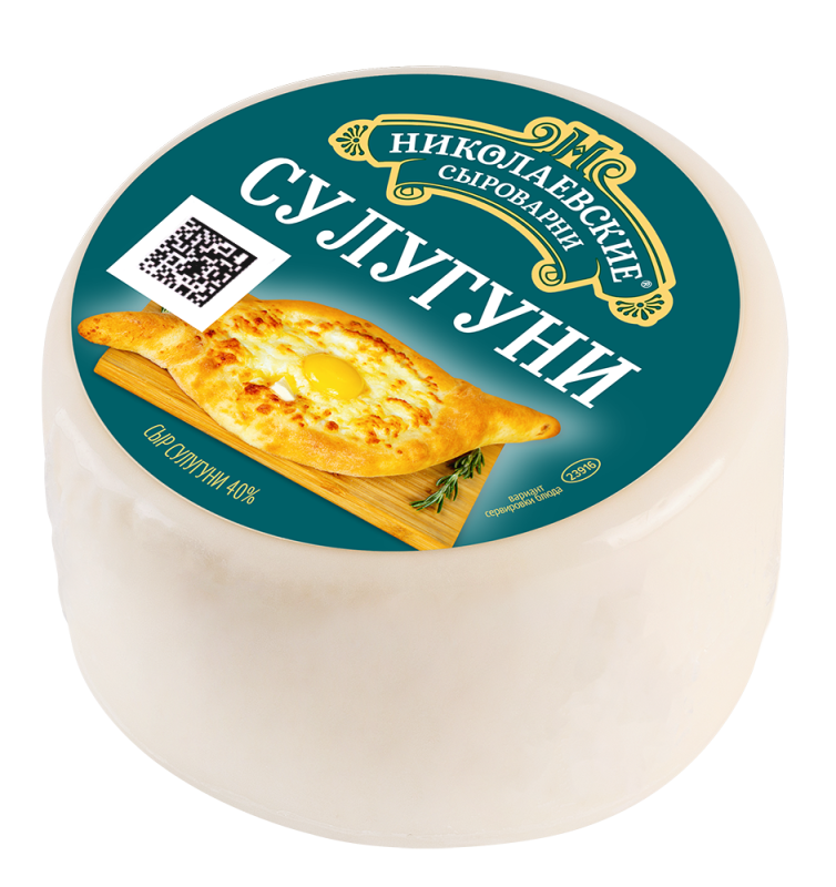 Сыр Сулугуни 45% 300г Николаевские сыроварни