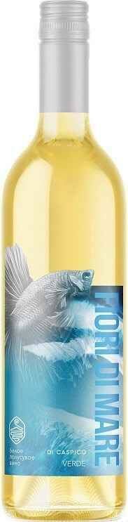 Вино Ди Каспико Фиори Ди Маре Верде 0,75л 12% бел п/сух Россия