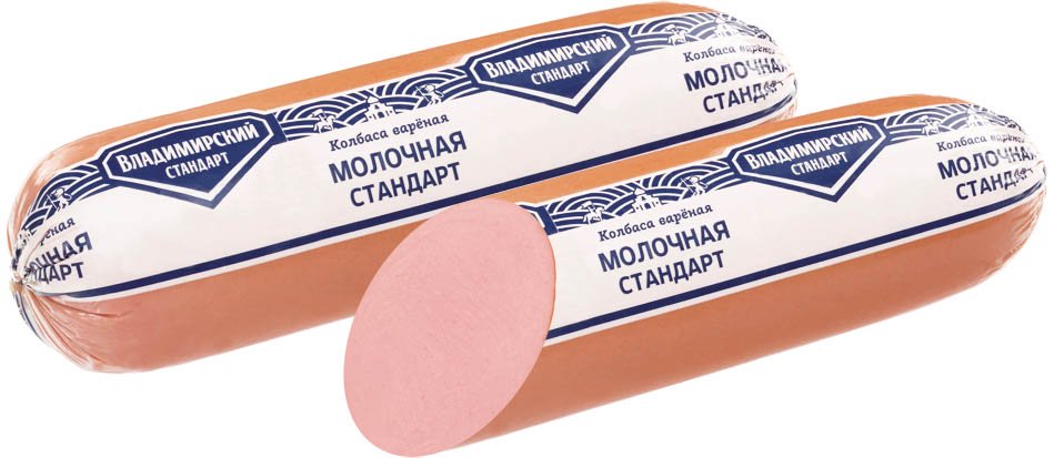 Колбаса вареная Молочная стандарт 1кг Владимирский стандарт