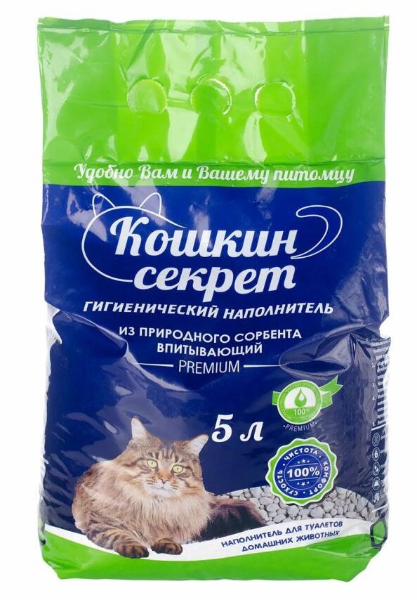 Наполнитель Кошкин секрет 5л впитывающий