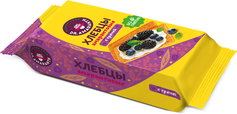 Хлебцы Доктор Амарант 60г гречневые
