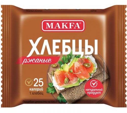 Хлебцы Макфа 60г ржаные 