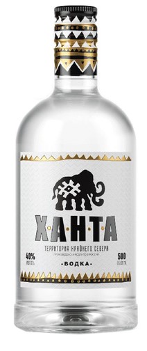 Водка Ханта белый 0,5л 40%