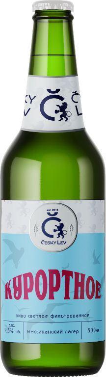 Пиво Курортное 0,5л 5% светлое ст Курск
