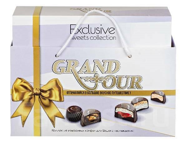 Конфеты Гранд Тур 370г белый
