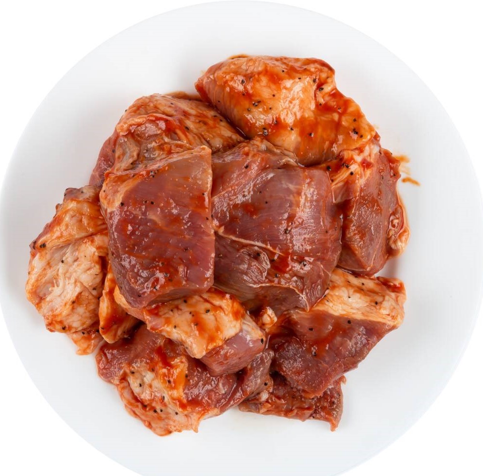 Шашлык из свиной шейки в томатном маринаде 1кг