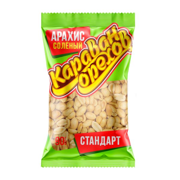 Арахис Караван орехов 90г соленый