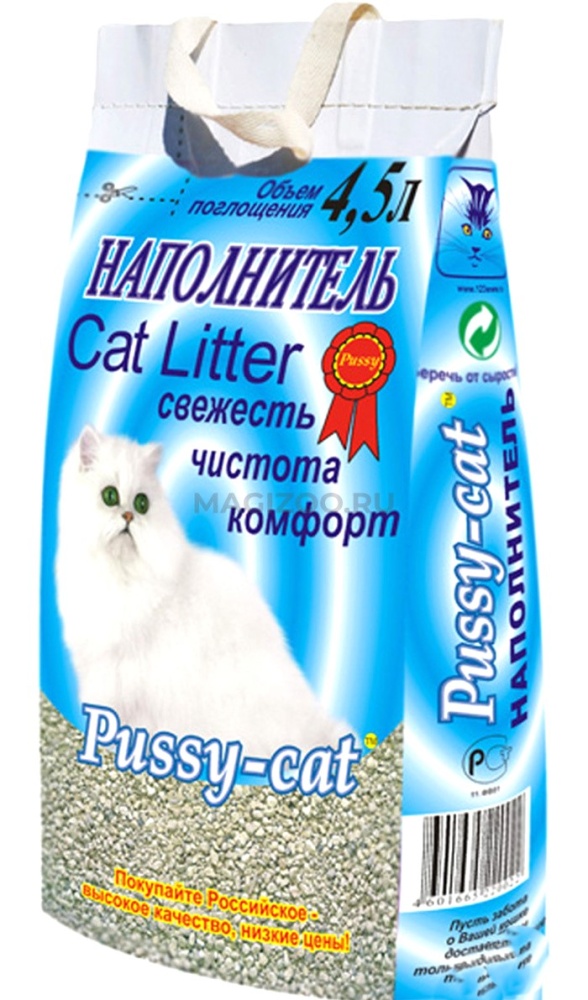 Наполнитель Пусси-Кэт 4,5л цеолитовый 