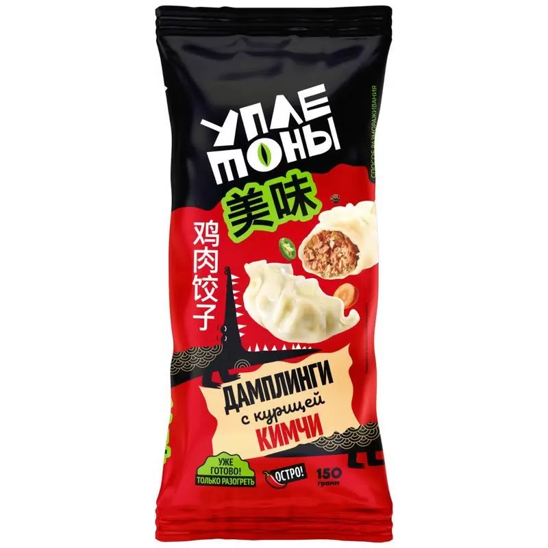 Дамплинги Уплетоны 150г с курицей кимчи