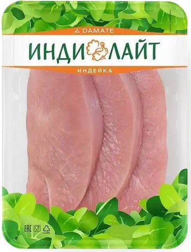 Стейк грудки индейки 525г Индилайт