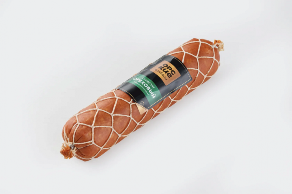 Сервелат Ореховый п/к 1кг Орские колбасы