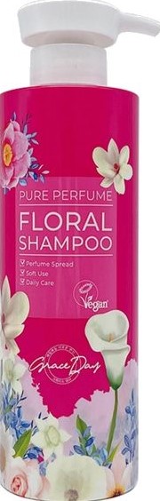 Шампунь для волос Grace Day 500мл цветочный Корея 
