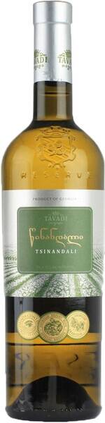 Вино Цинандали 0,75л 11-13% бел сух Грузия Тавади