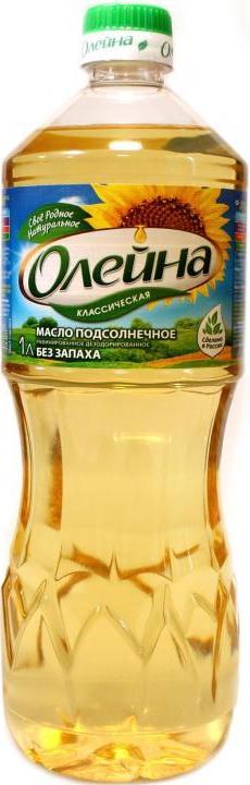 Масло подсолнечное Олейна 1л раф