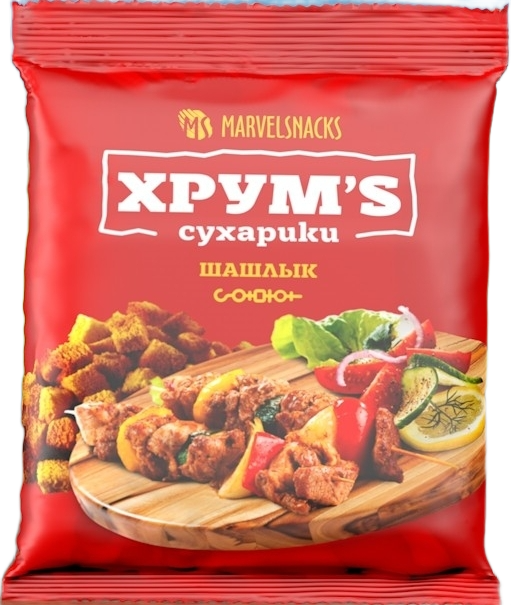 Сухарики Хрумс 40г шашлык