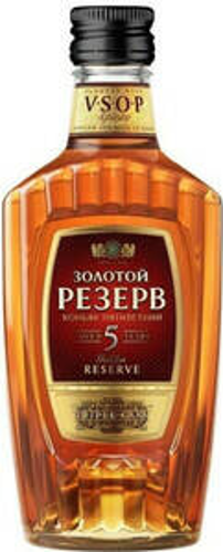 Коньяк Золотой резерв 5лет 0,25л 40%  РОССИЯ