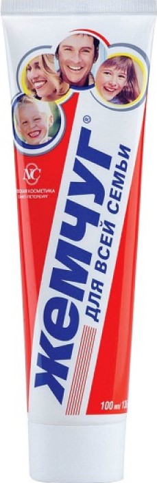 Зубная паста Жемчуг 100г семейная