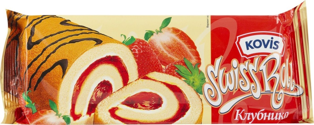 Рулет Ковис 175г клубника