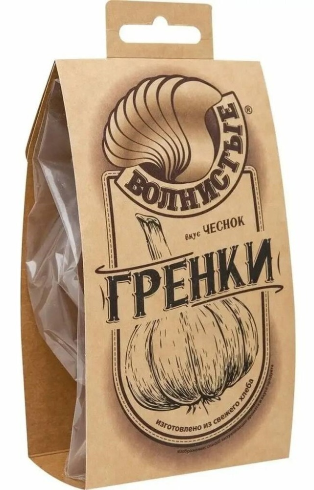 Гренки Волнистые 75г чеснок