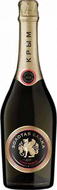 Вино игристое Золотая балка 0,75л 12,5% бел п/сл
