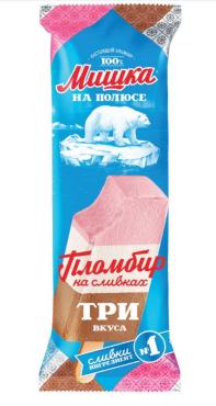 Эскимо Мишка на полюсе 75г три вкуса