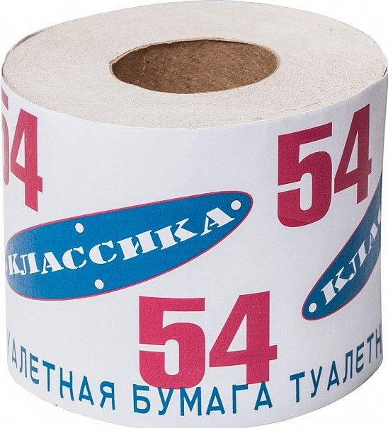 Туалетная бумага 54м 1рул