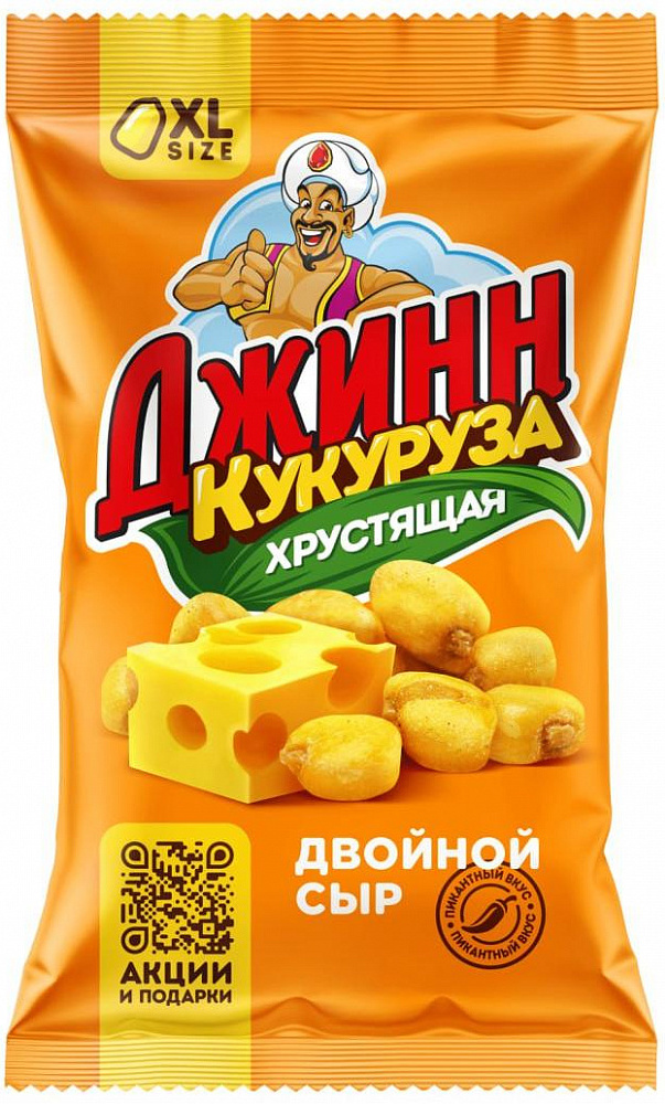 Кукуруза жареная Джинн 35г двойной сыр