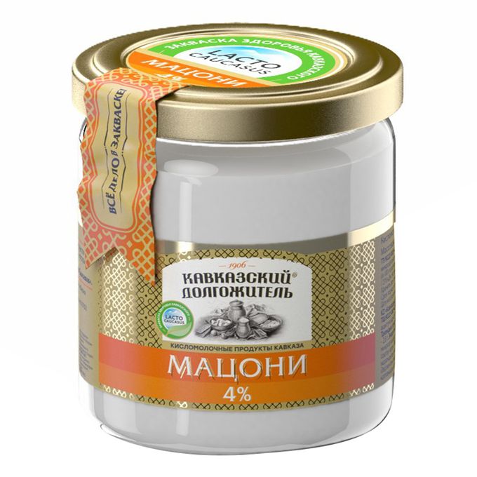 Напиток кисломолочный Мацони 4% 500г Долголетие ст