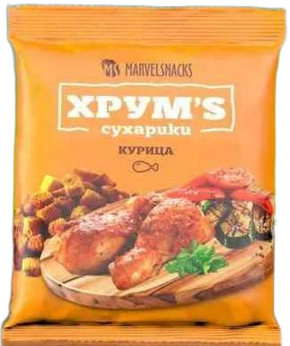 Сухарики Хрумс 40г курица