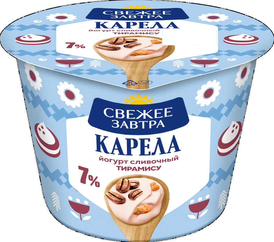 Йогурт Карела 7% 180г тирамису БЗМЖ