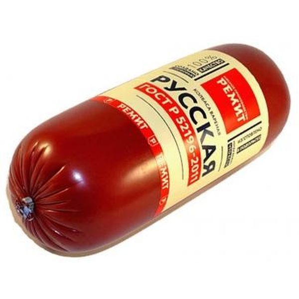 Колбаса вареная Русская н/о 1кг Ремит