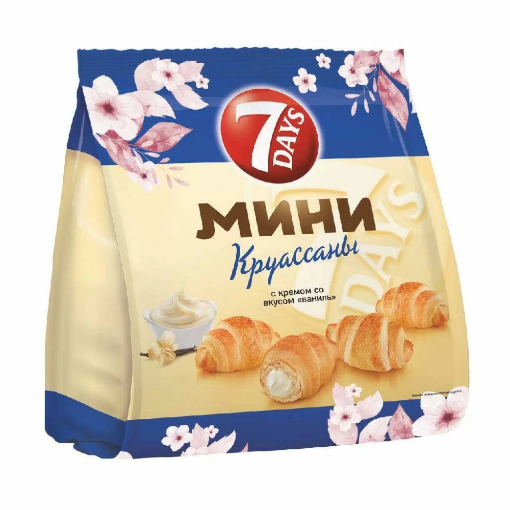 Круассаны Севен дейс 265г ваниль