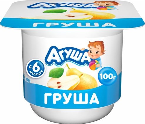 Творог Агуша 3,9% 100г груша БЗМЖ