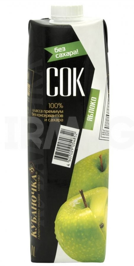 Сок Кубаночка 1л яблоко