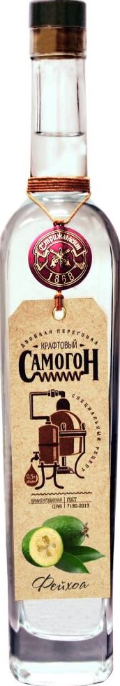Самогон крафтовый фейхоа 0,5л 38% РОССИЯ