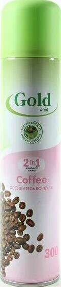 Освежитель Голд Винд 300мл кофе
