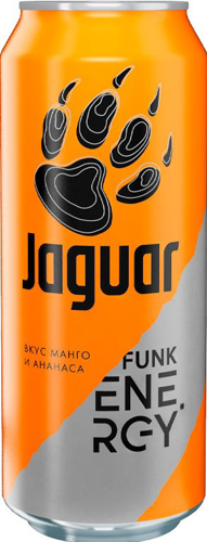 Тониз напиток Ягуар 0,45л фран б/а ж/б