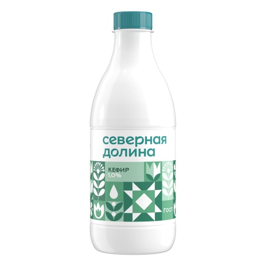 Кефир Северная долина 1% 920г БЗМЖ