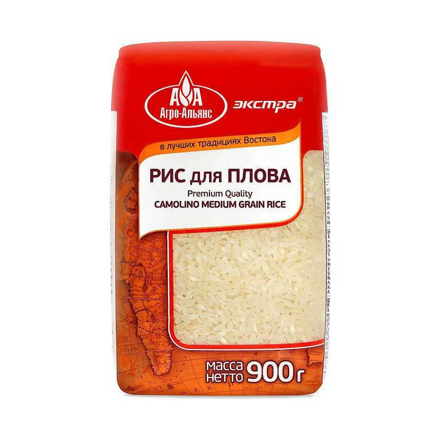 Крупа рис Агроальянс 900г экстра д/плова