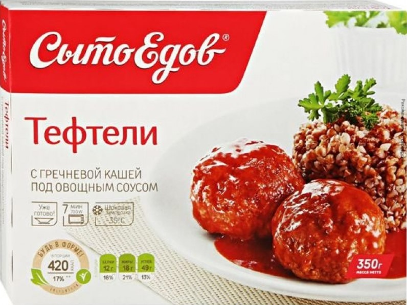 Тефтели с гречкой Сытоедов 350г 