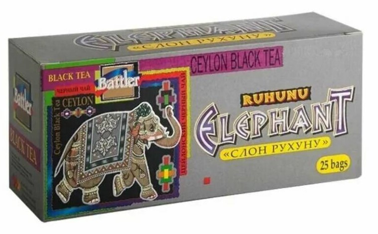 Чай Батлер Слон Рухуну 25 пак черный
