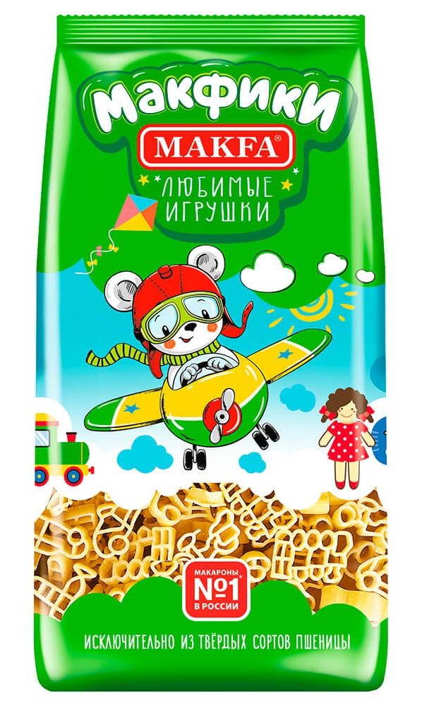 Макароны Макфики 250г любимые игрушки