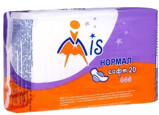 Прокладки Мис 20шт нормал софт