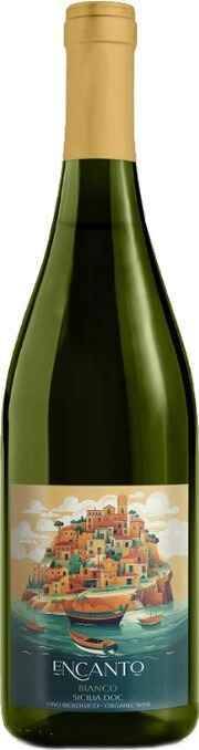 Вино Энканто Бьянко Сицилия Био 0,75л 12% бел сух 2022г  Италия