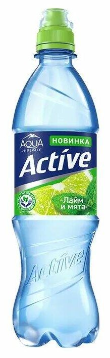 Вода негаз Аква минерале актив 0,5л мята/лайм